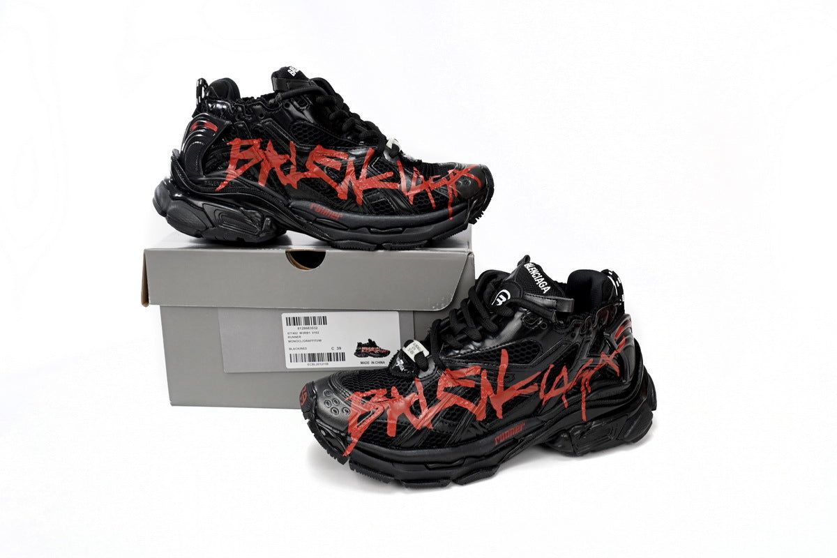 BALENCI Runner Graffiti Black Red - image 4