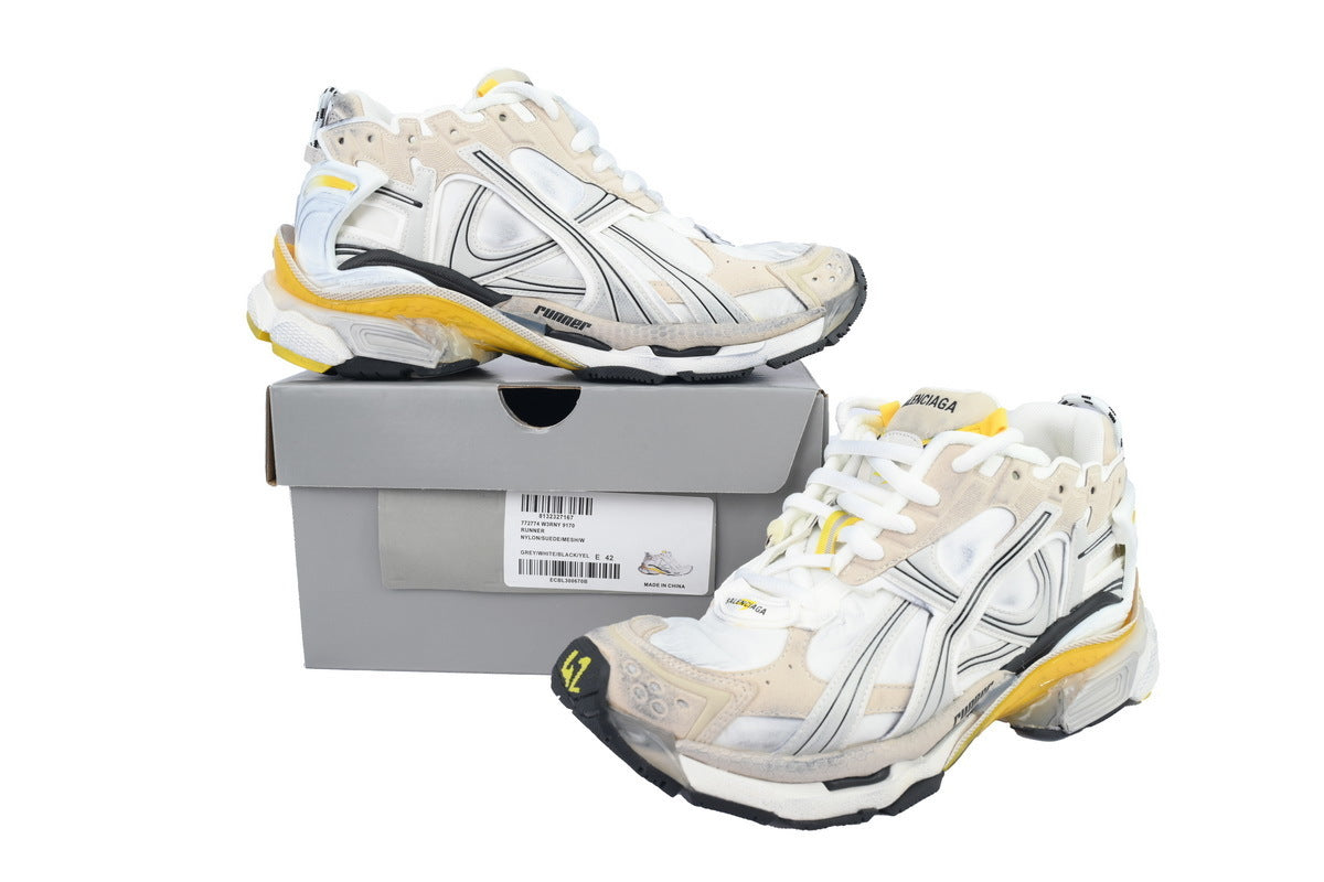 BALENCI Runner White Yellow - image 4