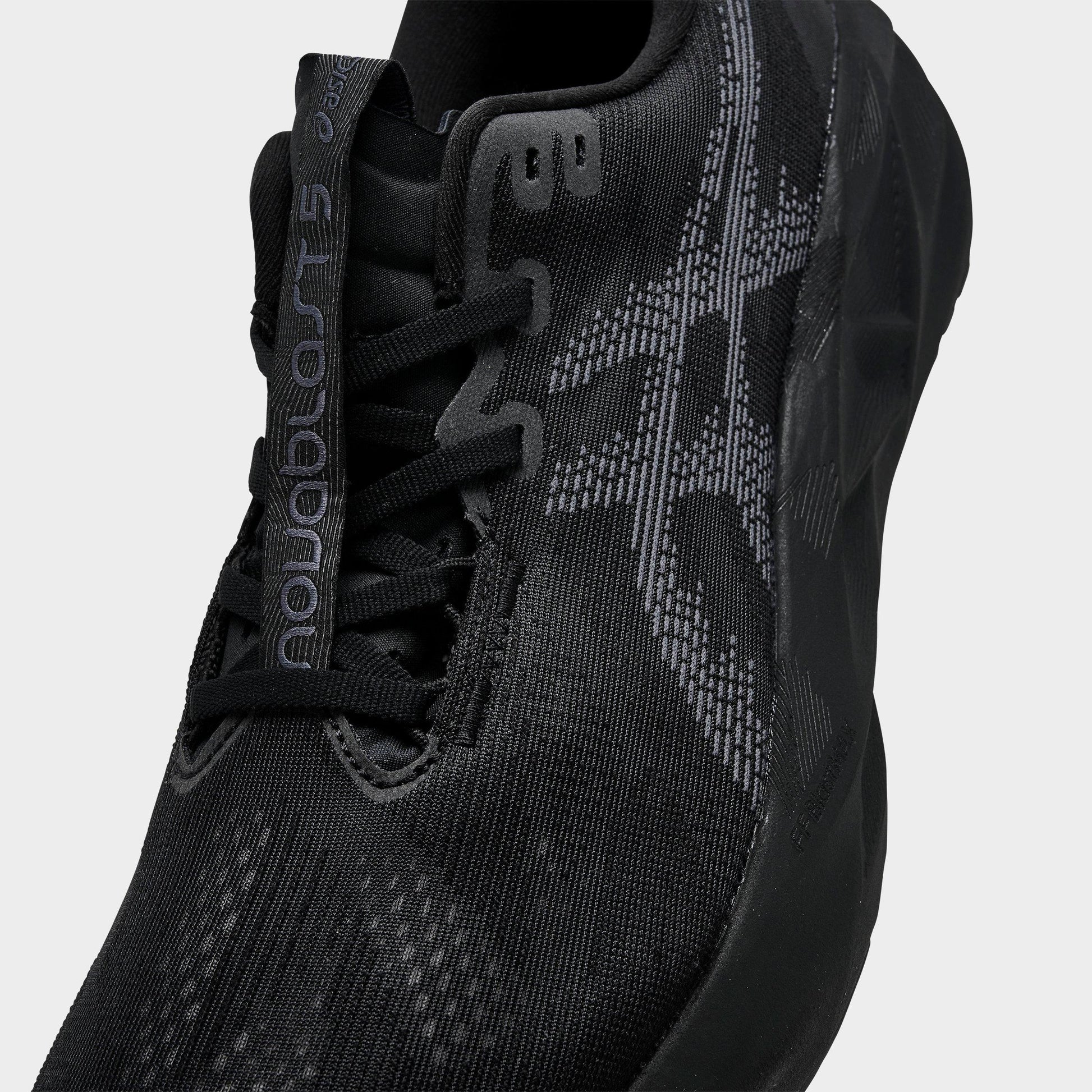 Men's ASICS NOVABLAST 5 Running Shoes - Black/Carrier Grey - image 3