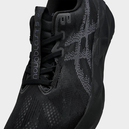 Men's ASICS NOVABLAST 5 Running Shoes - Black/Carrier Grey - image 3