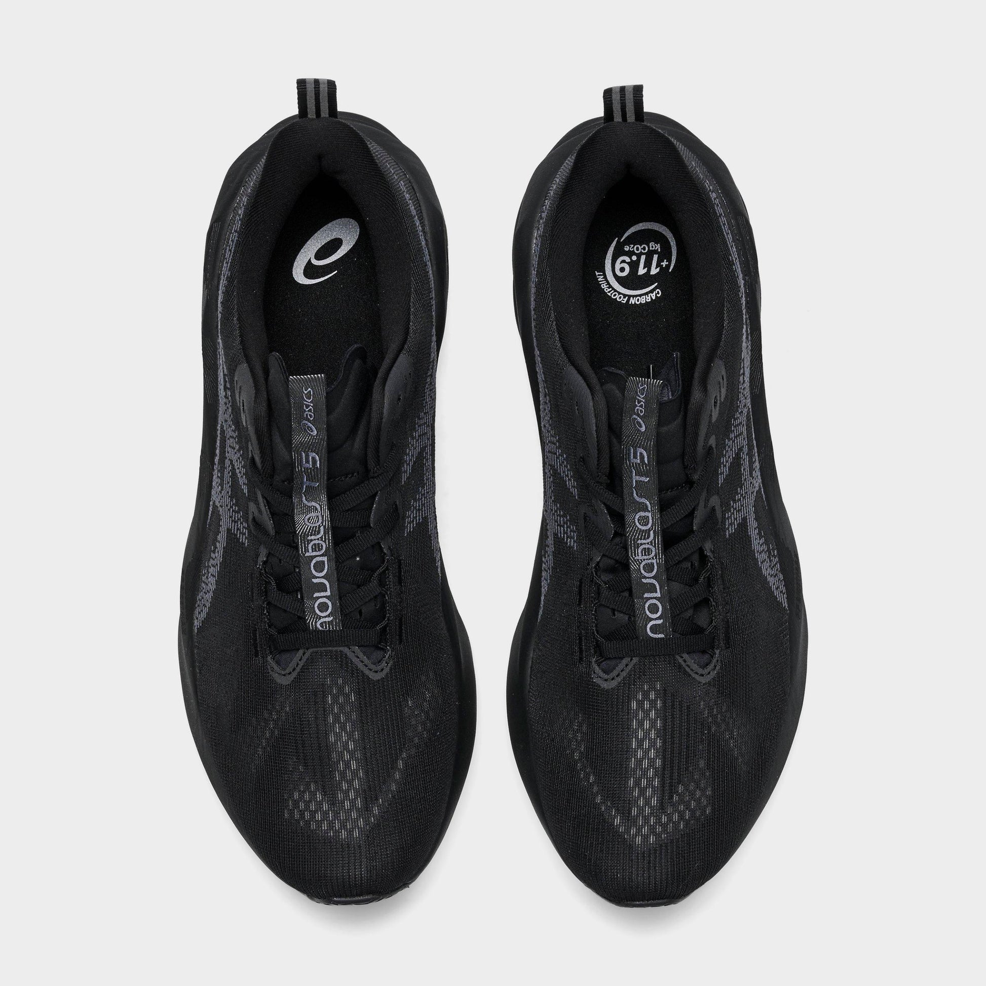 Men's ASICS NOVABLAST 5 Running Shoes - Black/Carrier Grey - image 5