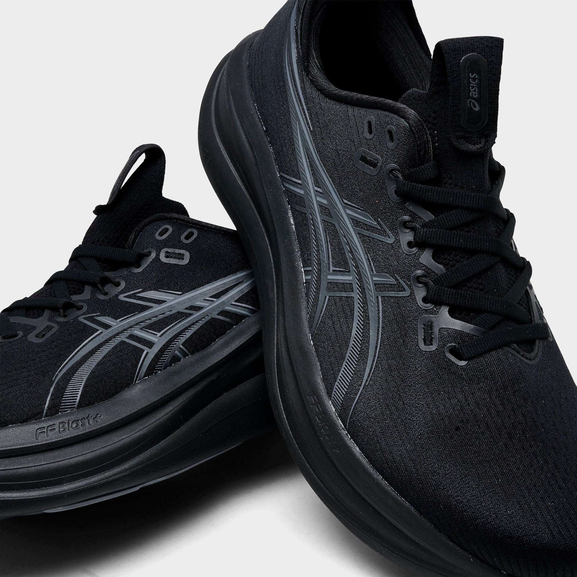 Men's ASICS GEL-NIMBUS 28 Running Shoes - Black/Graphite Grey - image 3