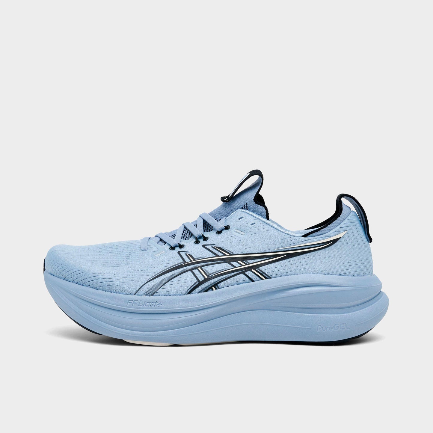 Men's ASICS GEL-NIMBUS 28 Running Shoes - Grey Blue/Black - image 1