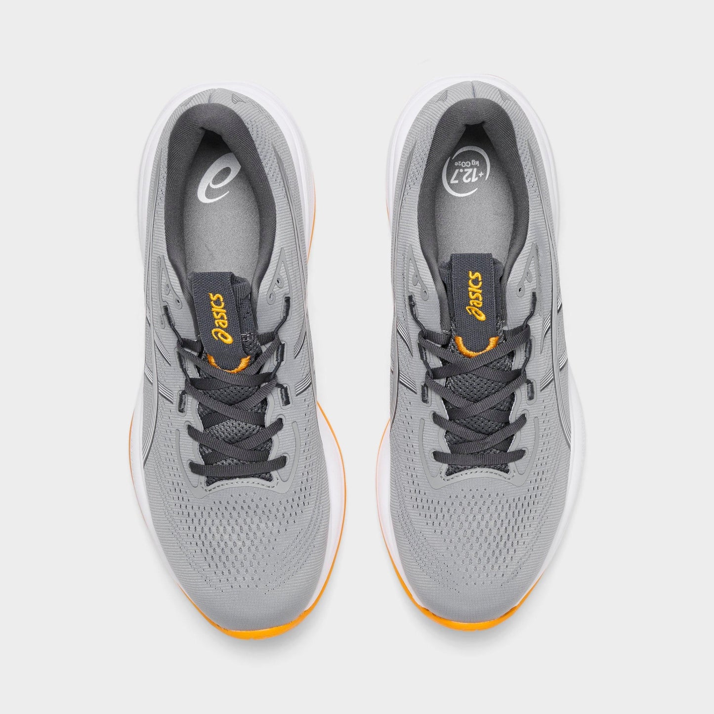 Men's Asics GEL-CUMULUS 28 Running Shoes - Gravel/Arctic Blue/Orange - image 5