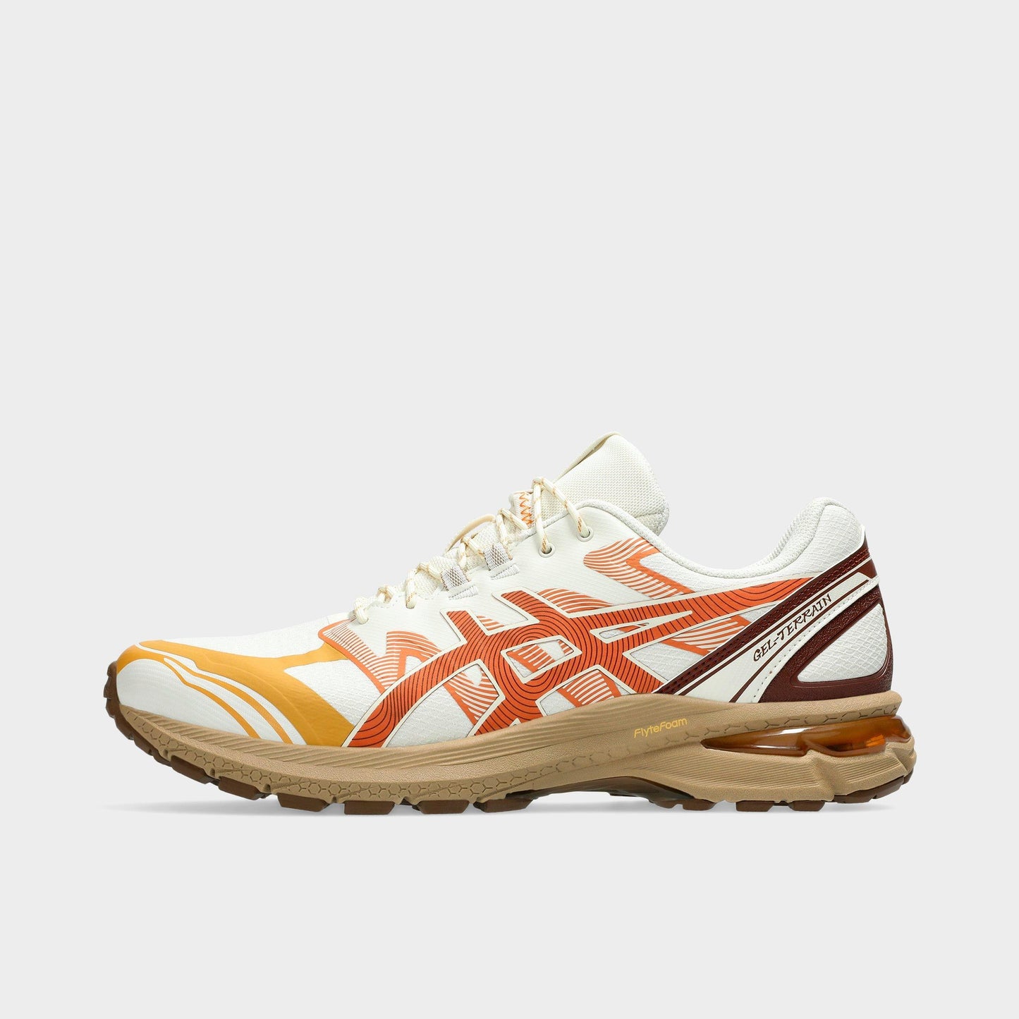 Men's ASICS GEL-TERRAIN Casual Shoes - Pale Oak/Rust Orange - image 1