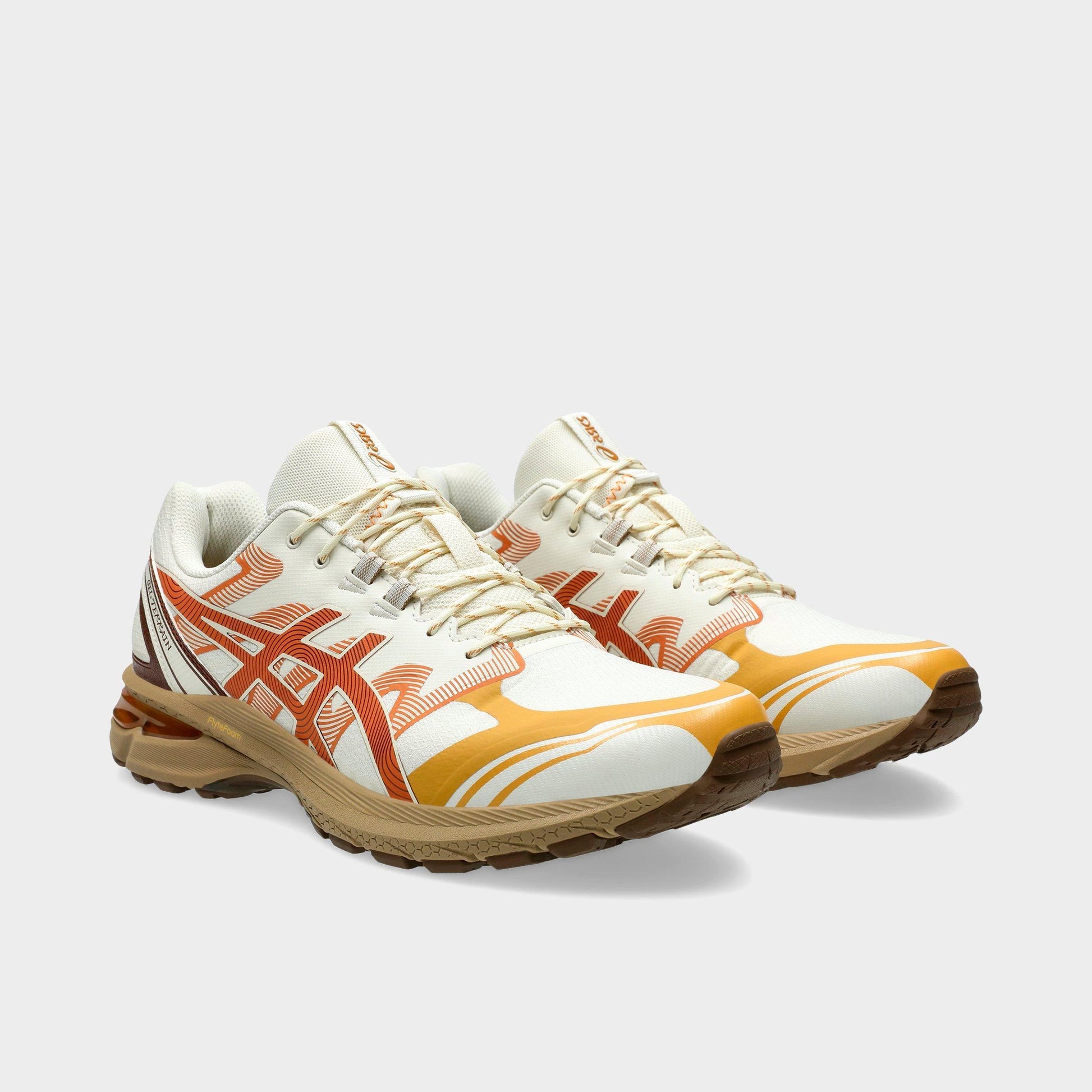 Men's ASICS GEL-TERRAIN Casual Shoes - Pale Oak/Rust Orange - image 2