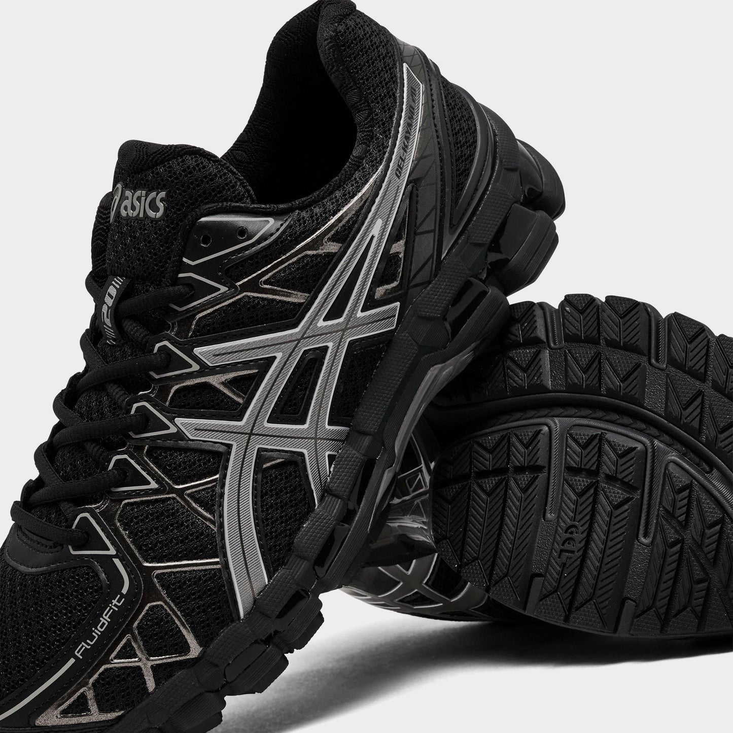 Men's ASICS GEL-Kayano 20 Casual Shoes - Black/Clay Grey - image 3
