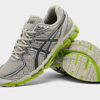Men's ASICS GEL-Kayano 20 Casual Shoes - Smoke Grey/Black/Lime Zest - image 3