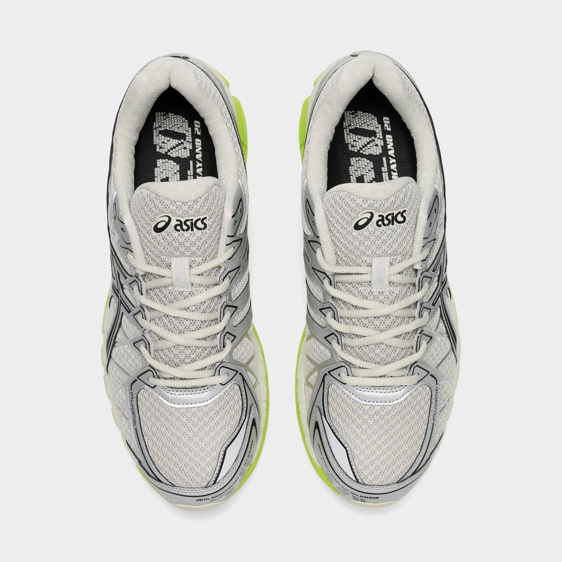 Men's ASICS GEL-Kayano 20 Casual Shoes - Smoke Grey/Black/Lime Zest - image 5