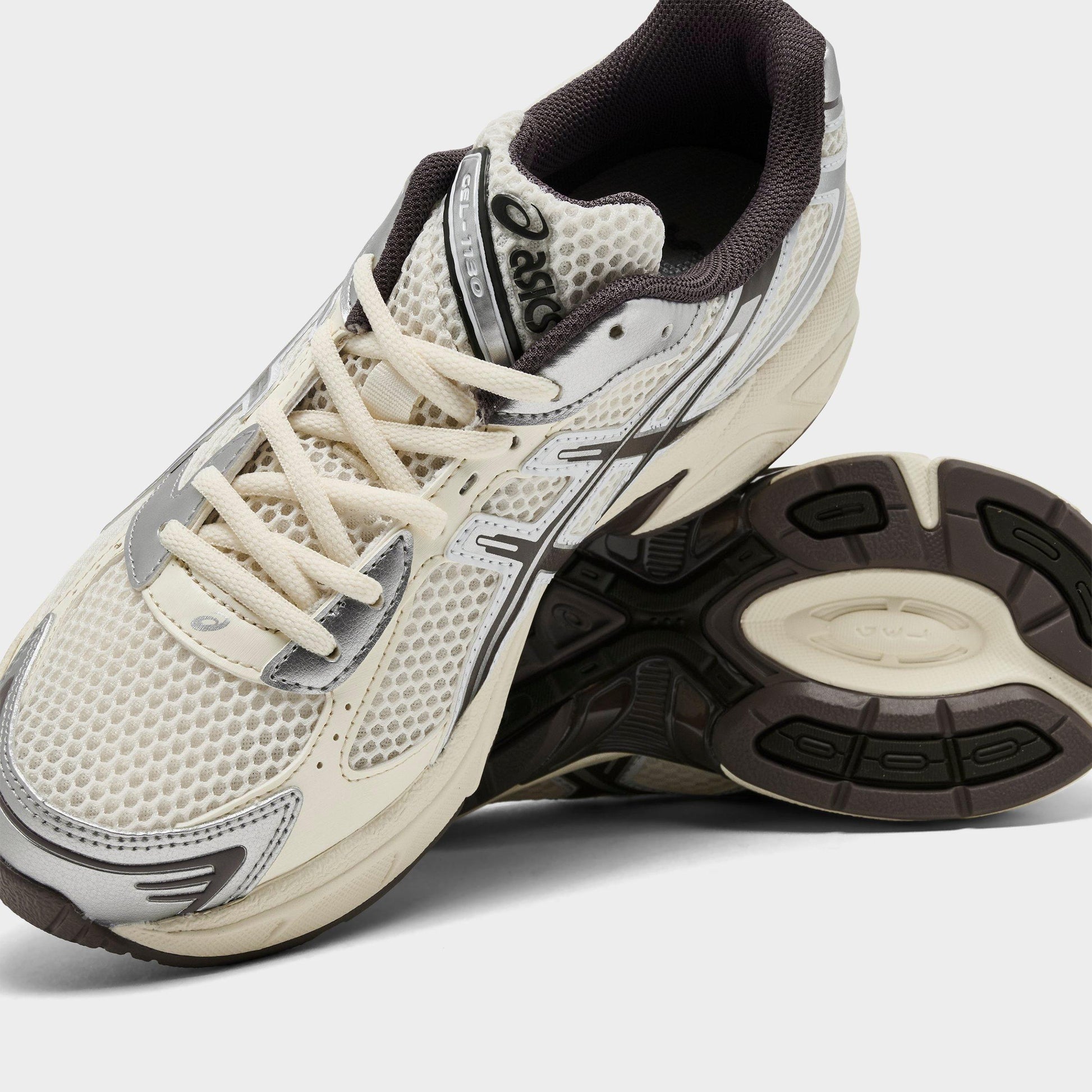 Men's ASICS GEL-1130 Casual Shoes - Cream/Cocoa Powder - image 3