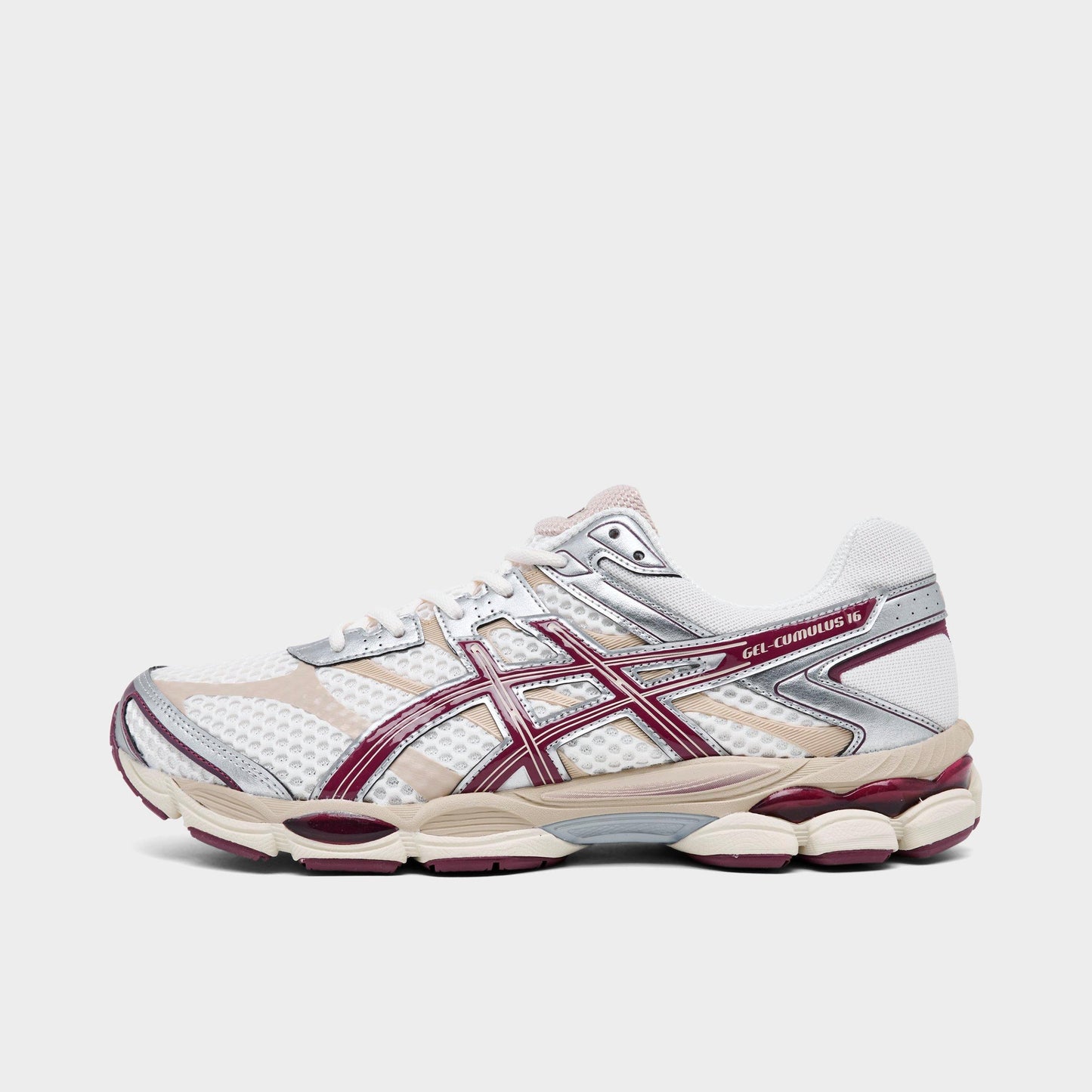 Men's ASICS GEL-Cumulus 16 Casual Shoes - Cream/Beniimo Purple - image 1