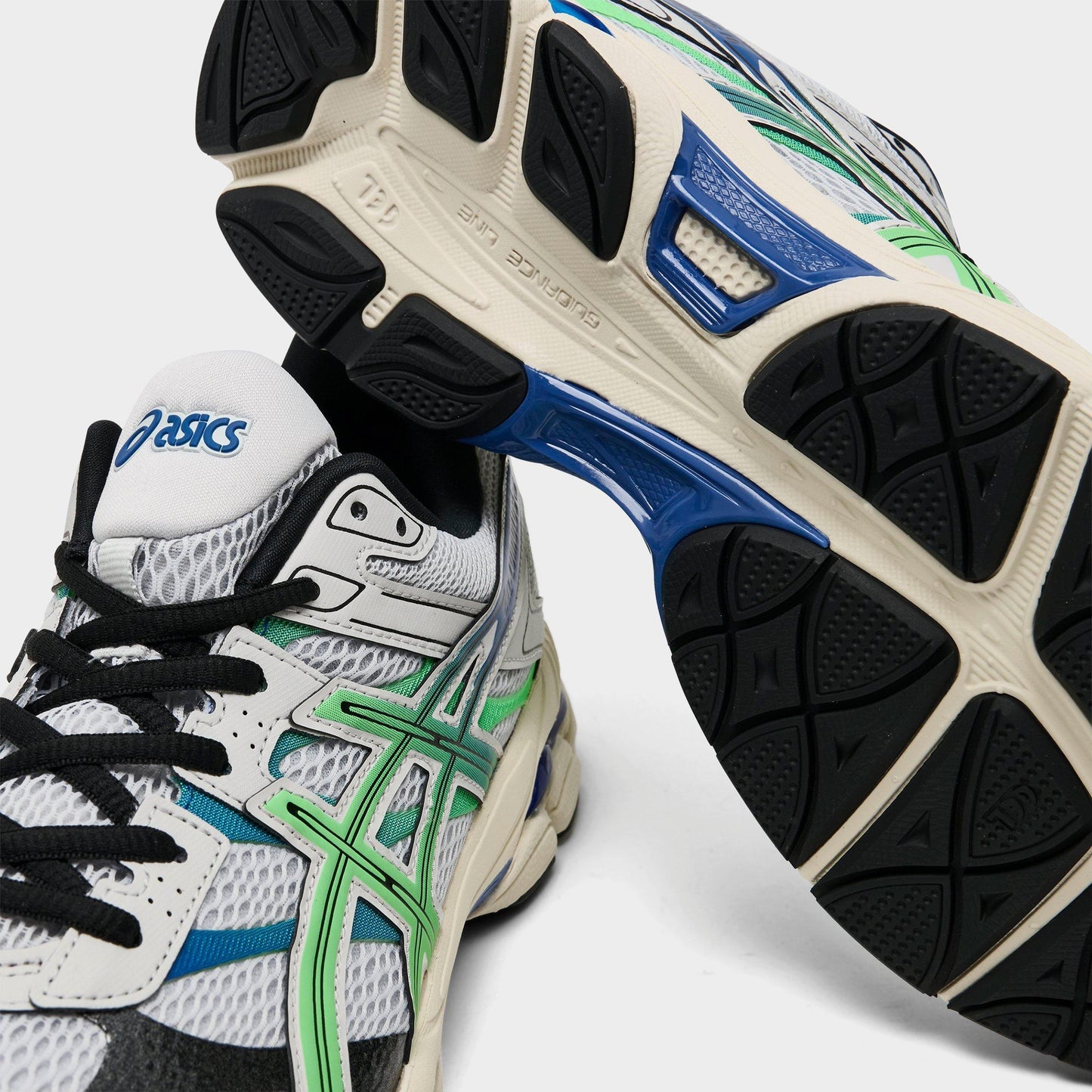 Men's ASICS GEL-Cumulus 16 Casual Shoes - Grey/Blue/Green - image 3