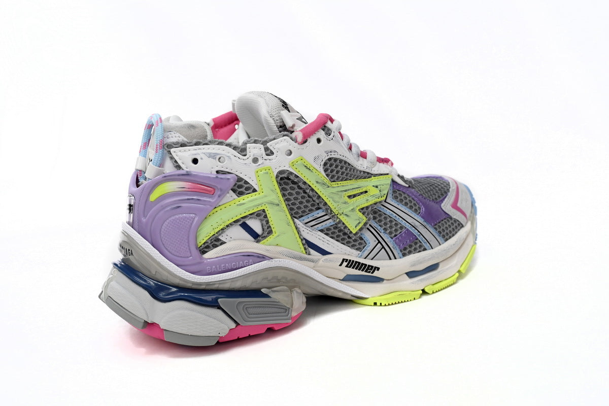 BALENCI Runner White Yellow Purple - image 4