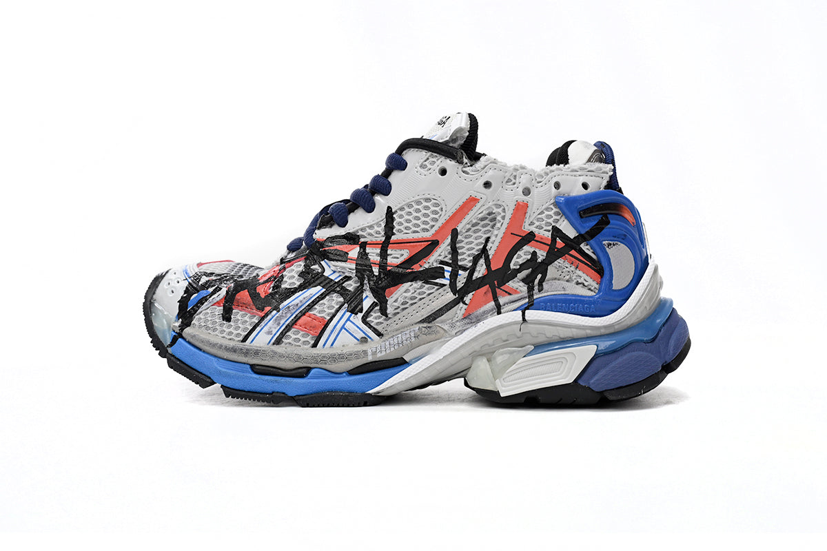 BALENCI Runner White And Blue - image 1