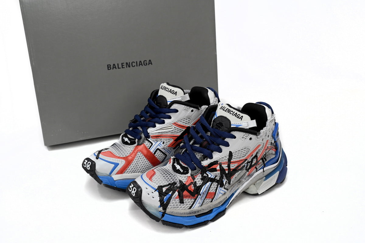 BALENCI Runner White And Blue - image 2