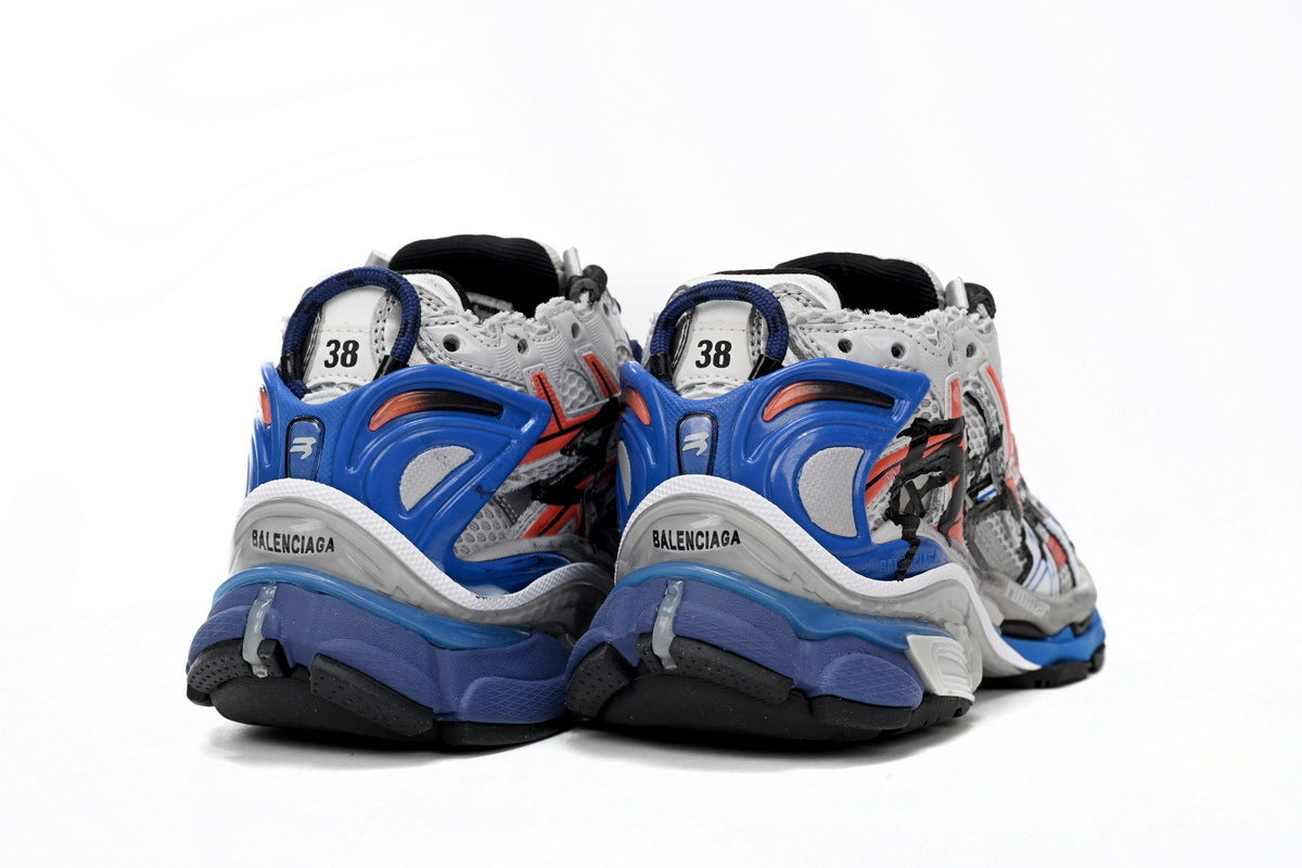 BALENCI Runner White And Blue - image 3