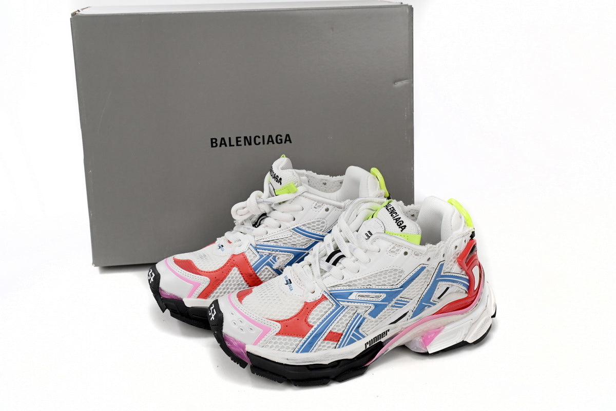 BALENCI Runner White Blue Red - image 3