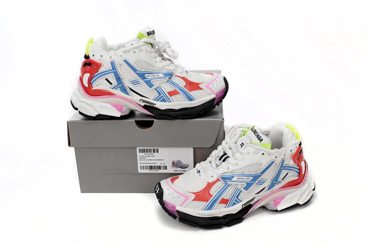 BALENCI Runner White Blue Red - image 4