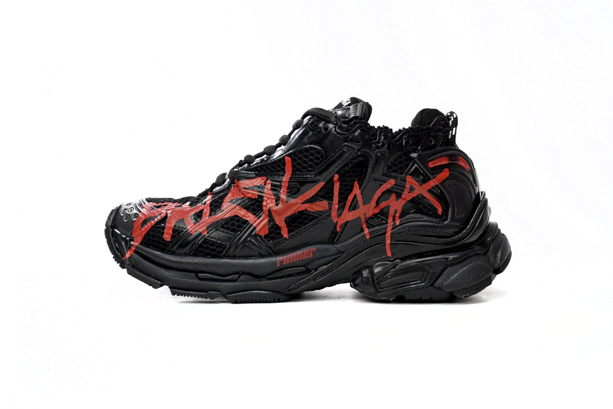 BALENCI Runner Graffiti Black Red - image 1