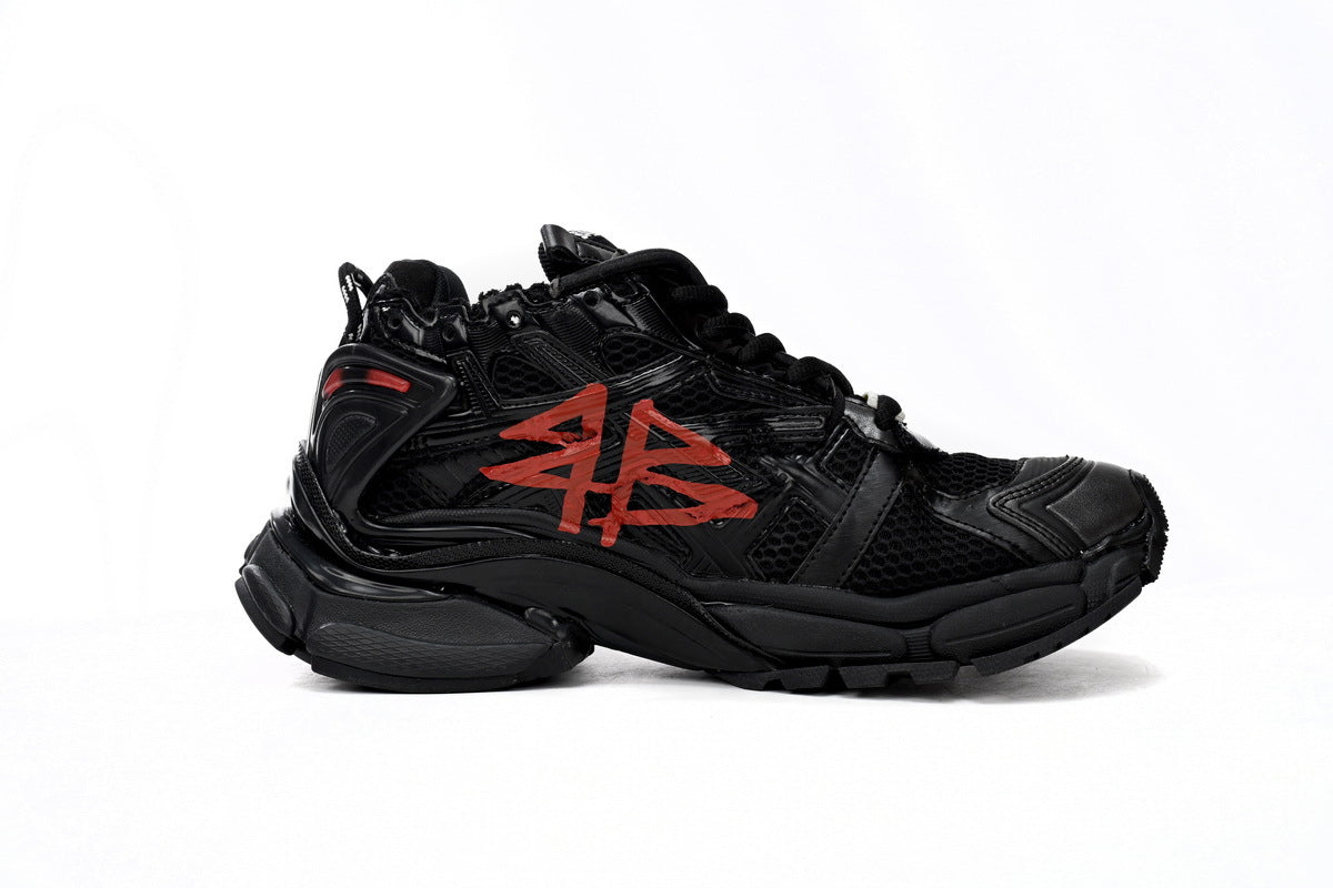 BALENCI Runner Graffiti Black Red - image 2