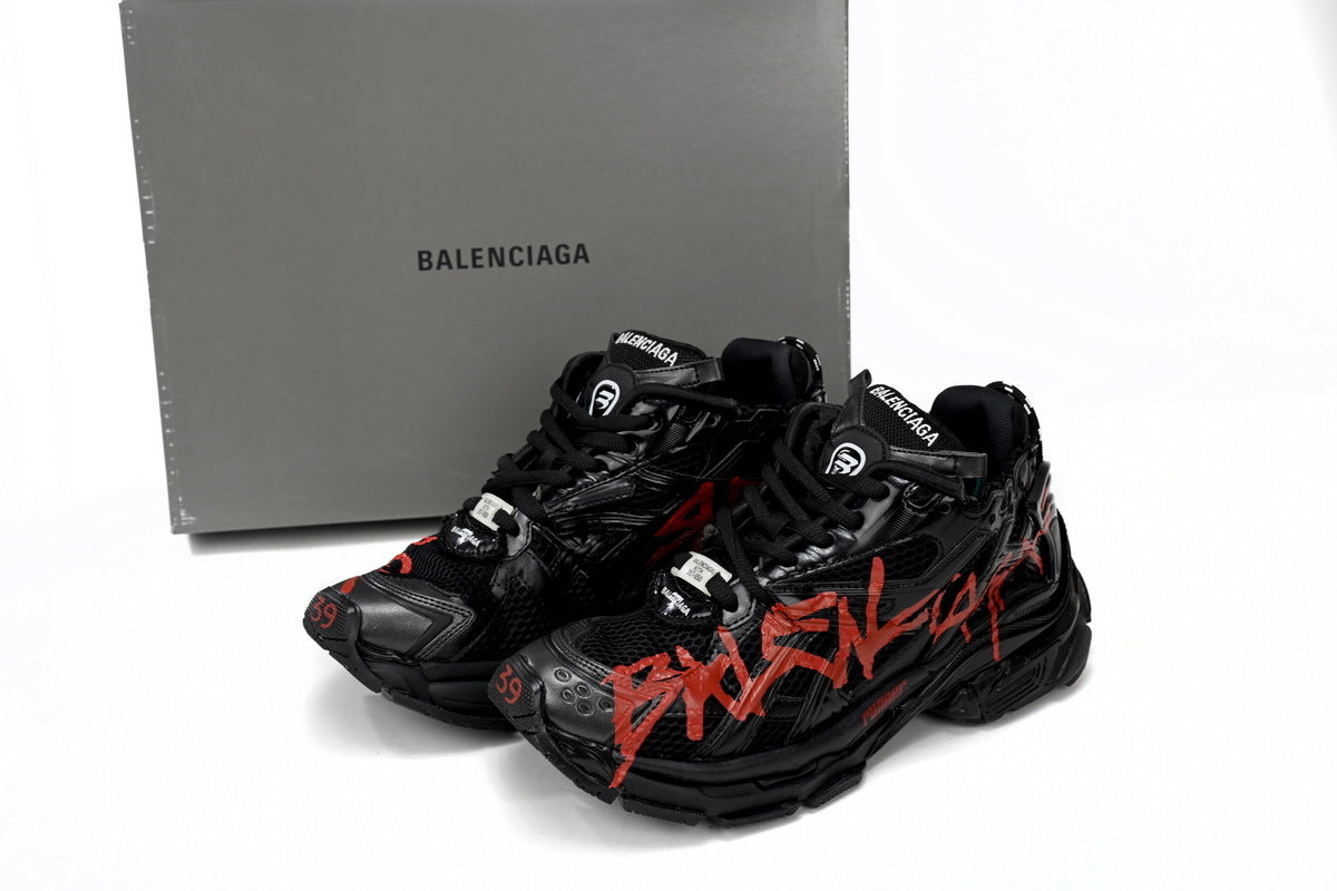 BALENCI Runner Graffiti Black Red - image 3