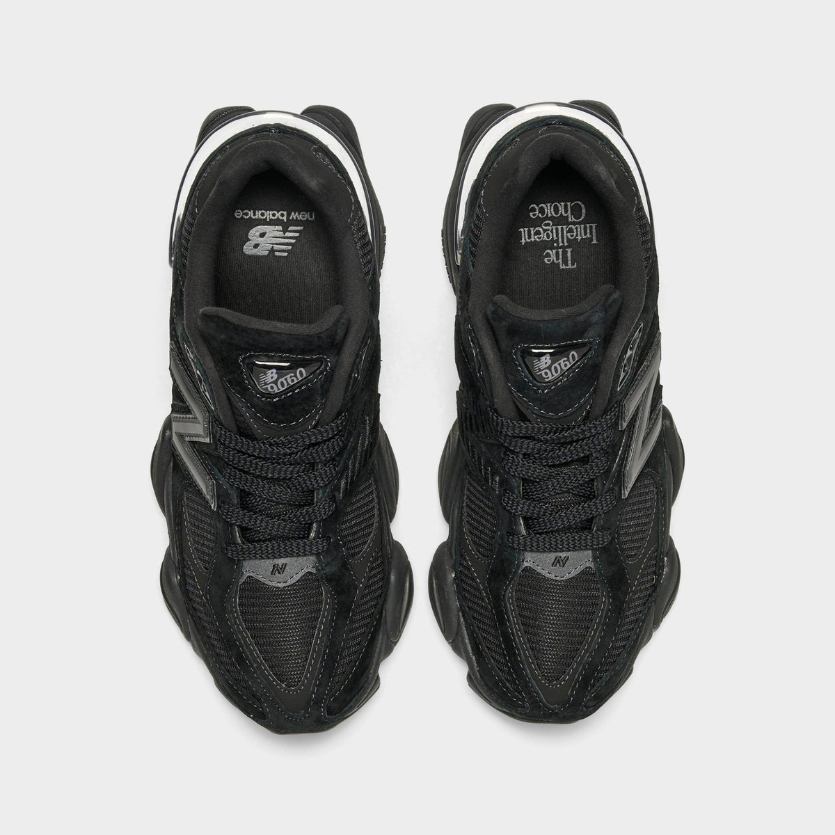 Women's New Balance 9060 Casual Shoes - Black/Black - view 5
