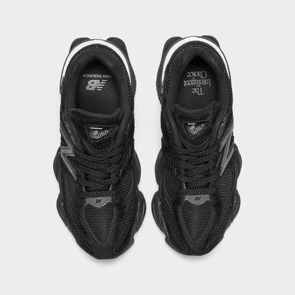 Women's New Balance 9060 Casual Shoes - Black/Black - view 5
