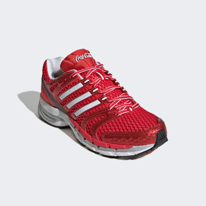 ADIDAS X COCA-COLA ADISTAR CONTROL 5 SHOES - None / Cloud White / Silver Metallic