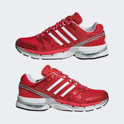 ADIDAS X COCA-COLA ADISTAR CONTROL 5 SHOES - None / Cloud White / Silver Metallic