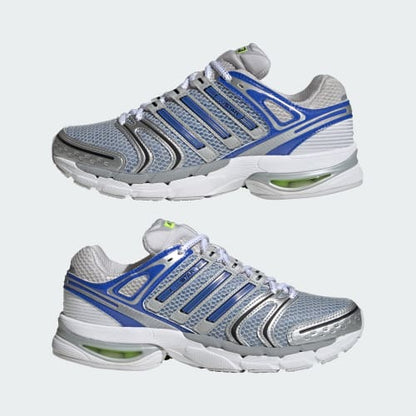 ADISTAR CONTROL 5 SHOES - Silver Metallic / Hi-Res Blue / Lucid Lemon