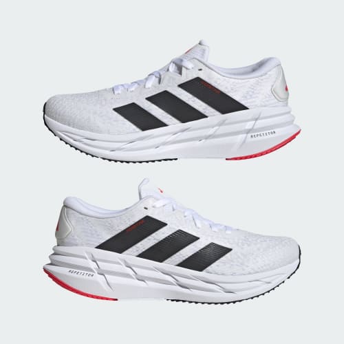 Adistar 4 Running Shoes - Cloud White / Carbon / Pure Ruby