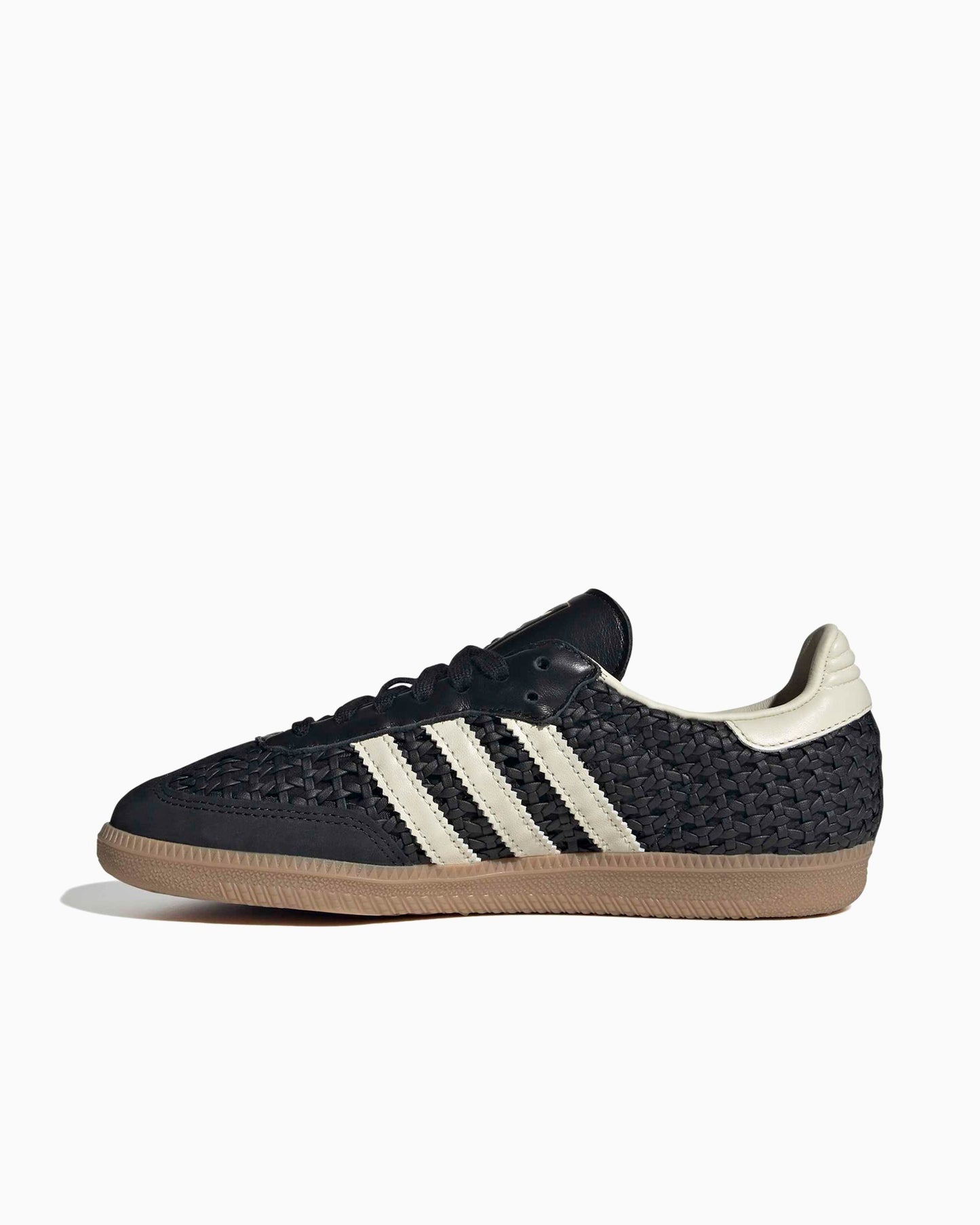 adidas Samba OG 'Basketweave' Core Black/Cream White/Gold Metallic Women's (HQ9282)