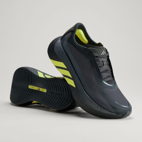HYPERBOOST EDGE Running Shoes - Carbon / Hi-Res Yellow / Grey Five