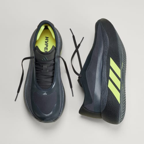 HYPERBOOST EDGE Running Shoes - Carbon / Hi-Res Yellow / Grey Five