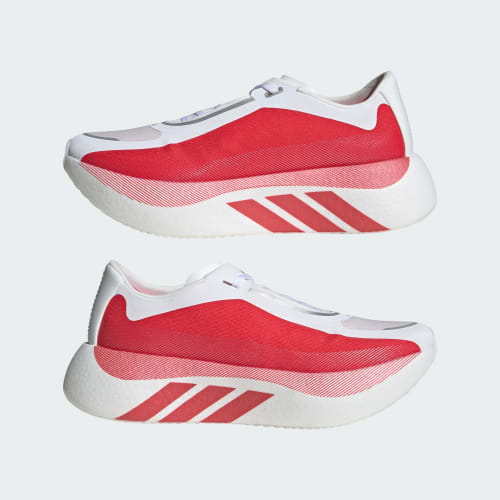 HYPERBOOST EDGE Running Shoes - Cloud White / Pure Ruby / Zero Metalic