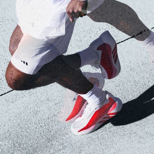 HYPERBOOST EDGE Running Shoes - Cloud White / Pure Ruby / Zero Metalic