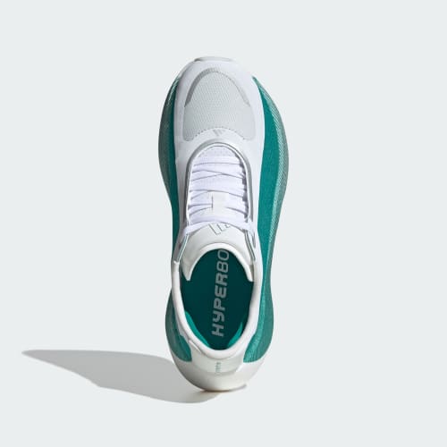 HYPERBOOST EDGE Running Shoes - Cloud White / Equipment Green / Zero Metalic
