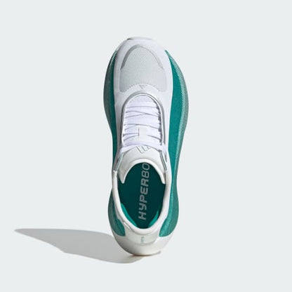 HYPERBOOST EDGE Running Shoes - Cloud White / Equipment Green / Zero Metalic