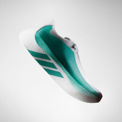 HYPERBOOST EDGE Running Shoes - Cloud White / Equipment Green / Zero Metalic