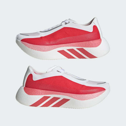 HYPERBOOST EDGE Running Shoes - Cloud White / Pure Ruby / Zero Metalic