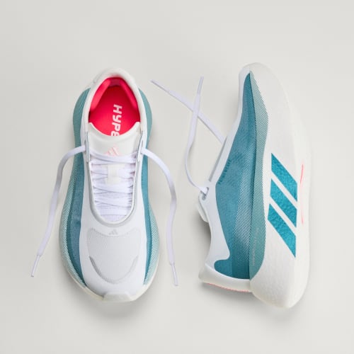 HYPERBOOST EDGE Running Shoes - Cloud White / Petrol Met. F17 / Lucid Red