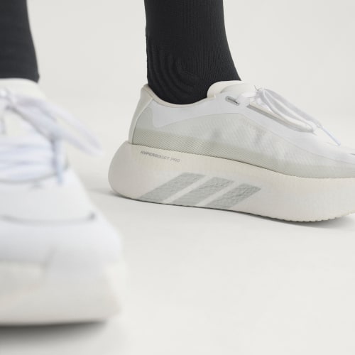 HYPERBOOST EDGE Running Shoes - Cloud White / Silver Metallic / Zero Metalic