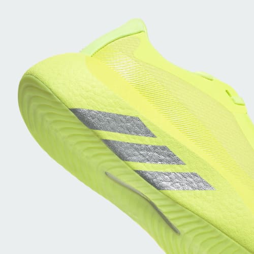 HYPERBOOST EDGE Running Shoes - Hi-Res Yellow / Matte Silver / Light Solid Grey
