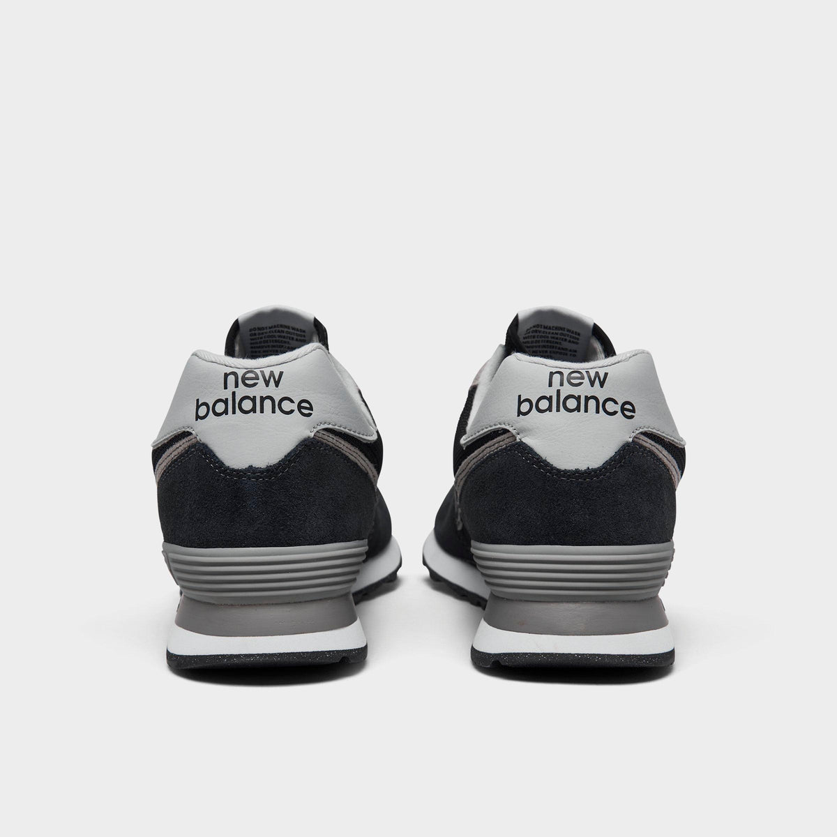 Men's New Balance 574 Core Casual Shoes - Black/White - view 4