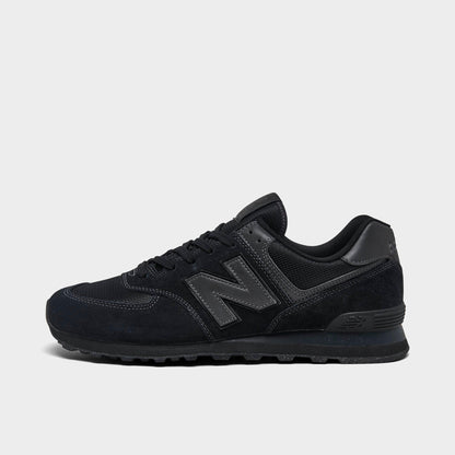 Men's New Balance 574 Core Casual Shoes - Black/Black