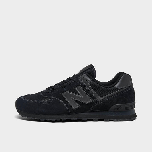 Men's New Balance 574 Core Casual Shoes - Black/Black