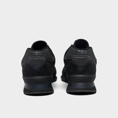 Men's New Balance 574 Core Casual Shoes - Black/Black - view 4