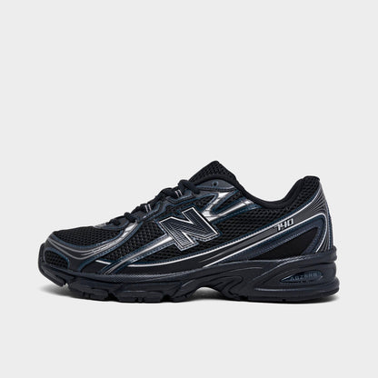 Men's New Balance 740 Casual Shoes - Black/Silver Metallic