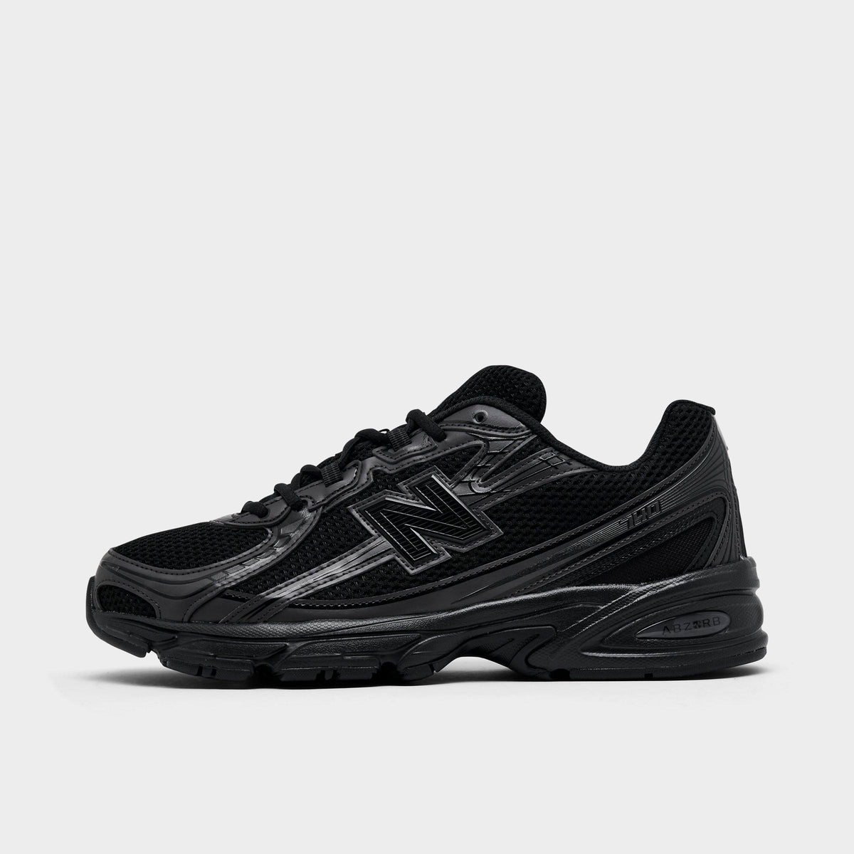 Men's New Balance 740 Casual Shoes - Black/Black Cement