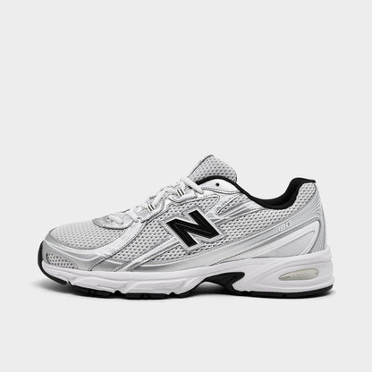 Men's New Balance 740 Casual Shoes - White/Silver Metallic